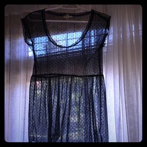 see through lace top